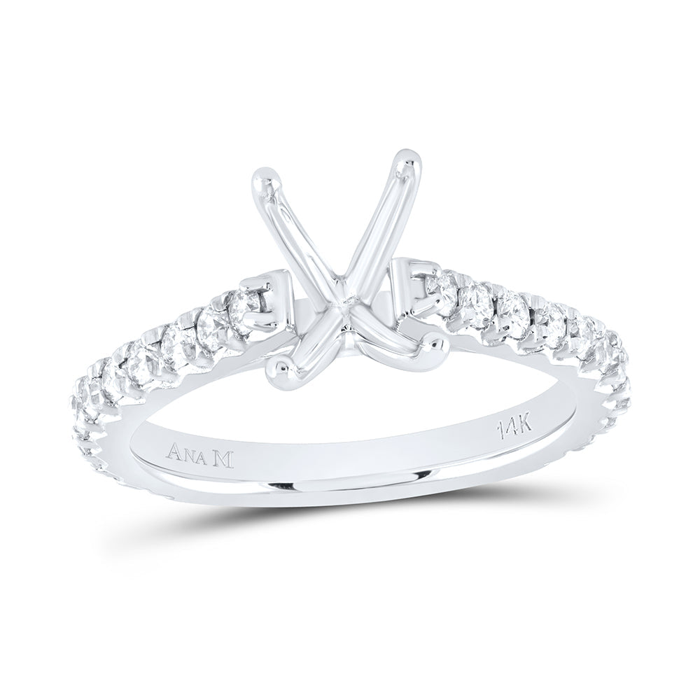 5/8CTW-NAT DIA ANA M 2CT-CEM SEMI-MOUNT NO HALO ENGAGEMENT RING 7 Daisy Joyeria