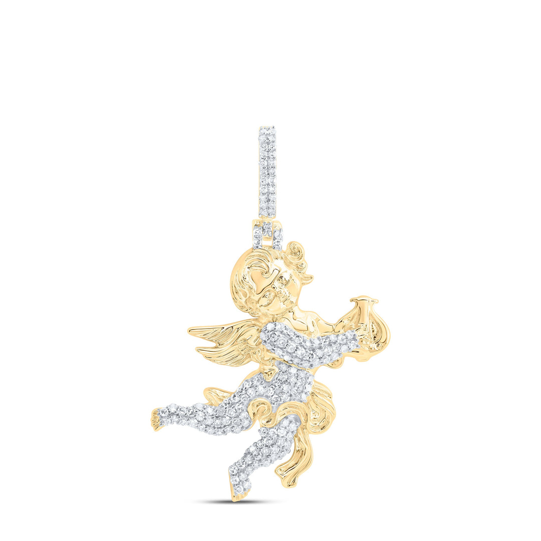 1/2CTW-NAT DIA NK FASHION ANGEL PENDANT Daisy Joyeria