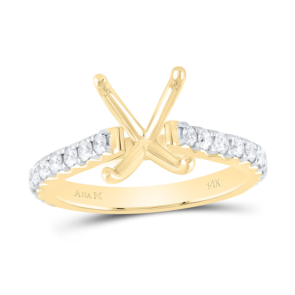 5/8CTW-NAT DIA ANA M 3CT-COV SEMI-MOUNT NO HALO ENGAGEMENT RING Daisy Joyeria