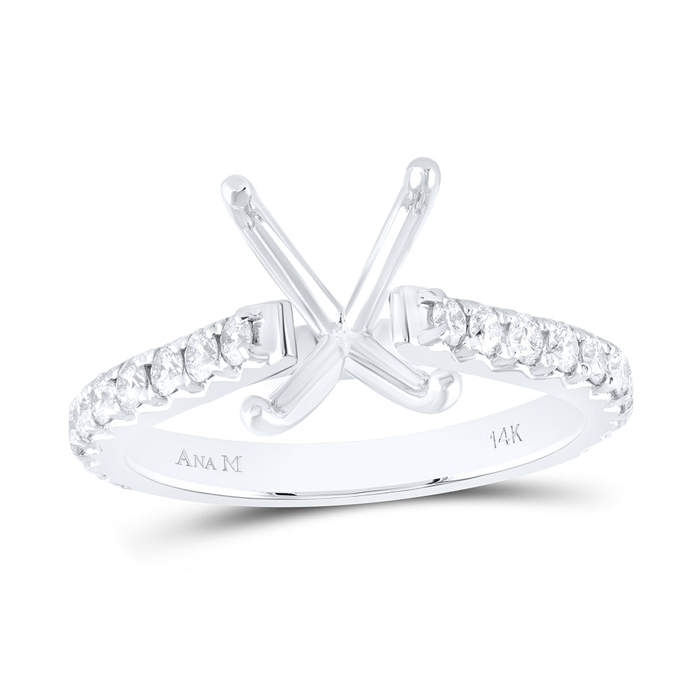 5/8CTW-NAT DIA ANA M 3CT-COV SEMI-MOUNT NO HALO ENGAGEMENT RING Daisy Joyeria