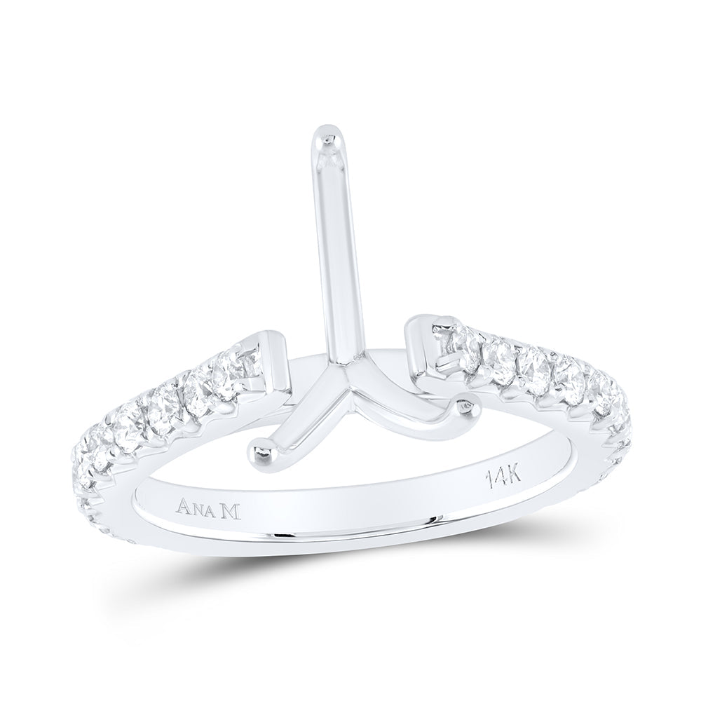 5/8CTW-NAT DIA ANA M 3CT-CPS SEMI-MOUNT NO HALO ENGAGEMENT RING 7 Daisy Joyeria