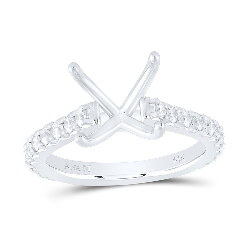 5/8CTW-NAT DIA ANA M 3CT-CPC SEMI-MOUNT NO HALO ENGAGEMENT RING 7 Daisy Joyeria