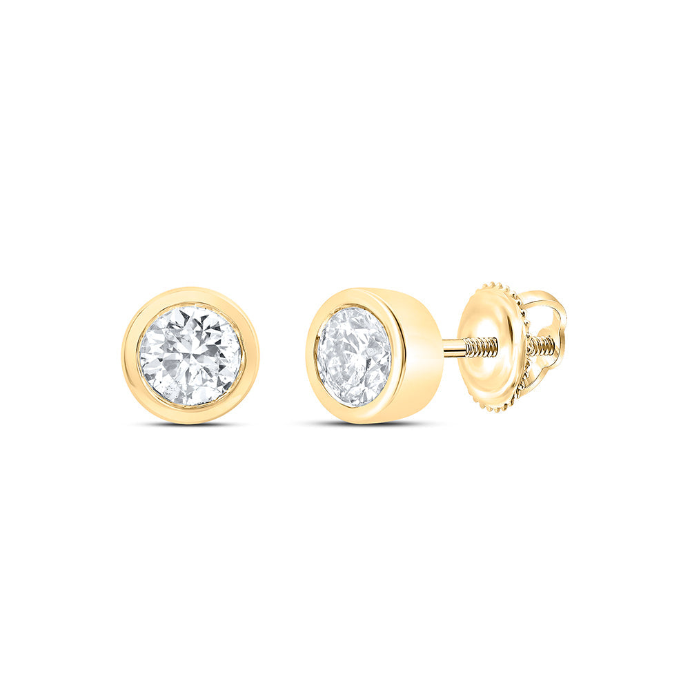 3/4CTW-NAT DIA EXCELLENT STUD SOLITAIRE EARRING Daisy Joyeria