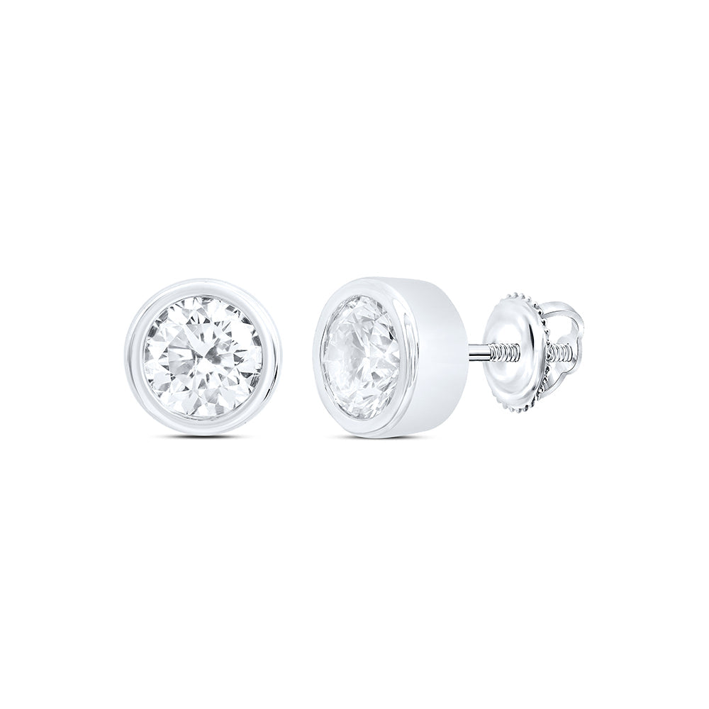 1CTW-NAT DIA EXCELLENT STUD SOLITAIRE EARRING Daisy Joyeria