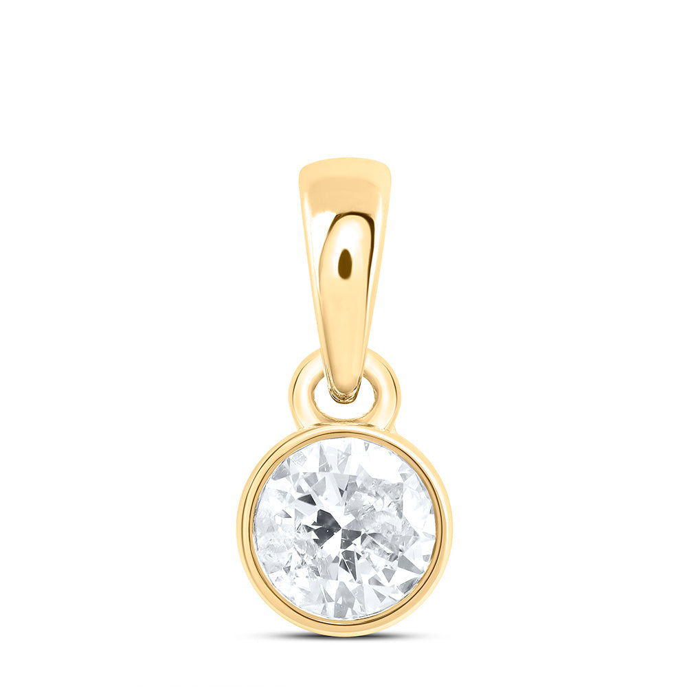 1/4CTW-NAT DIA NK STUD SOLITAIRE PENDANT Daisy Joyeria