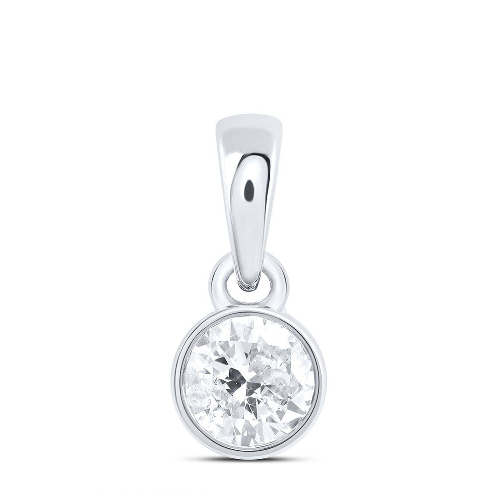 1/4CTW-NAT DIA NK STUD SOLITAIRE PENDANT Daisy Joyeria