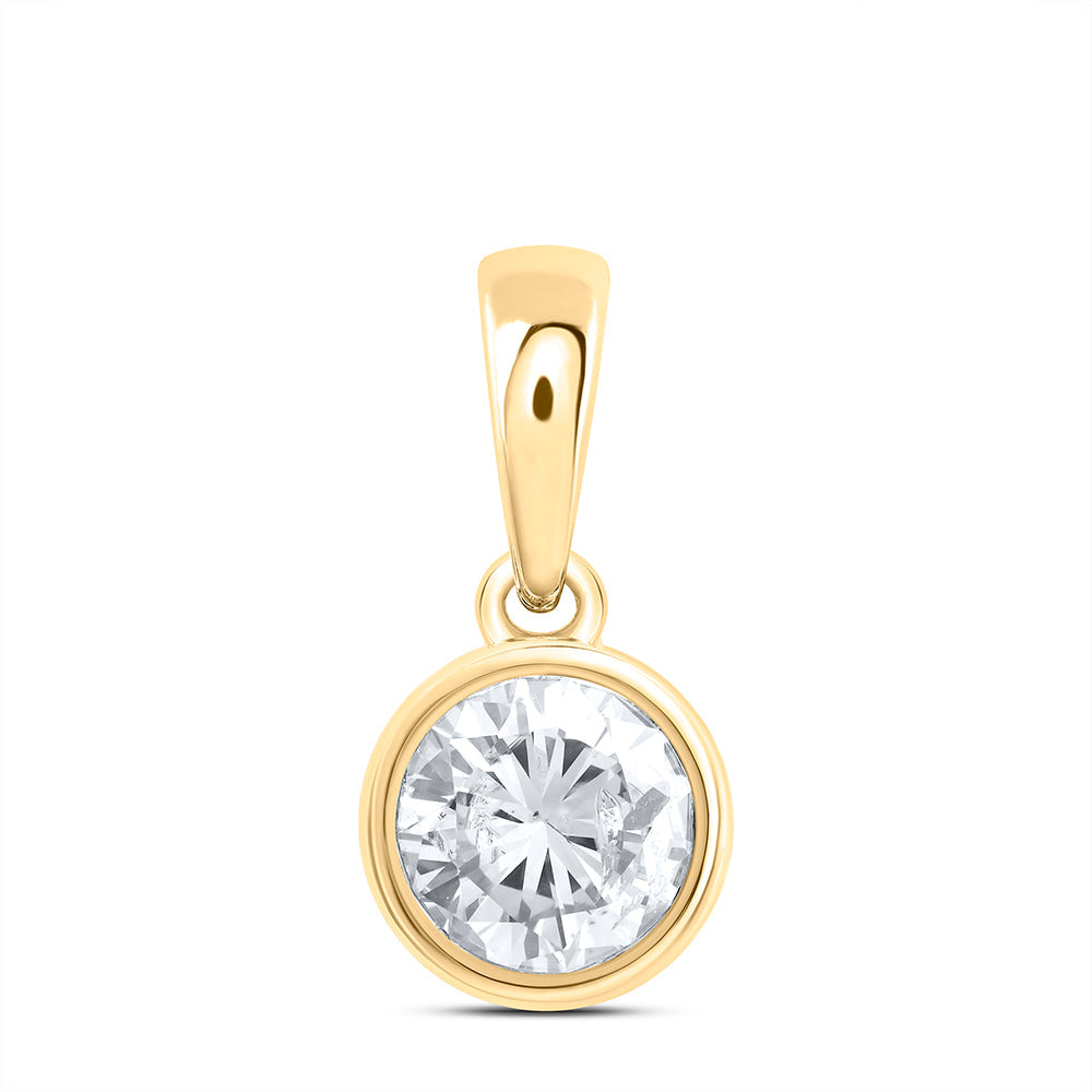 1/2CTW-NAT DIA EXCELLENT STUD SOLITAIRE PENDANT Daisy Joyeria