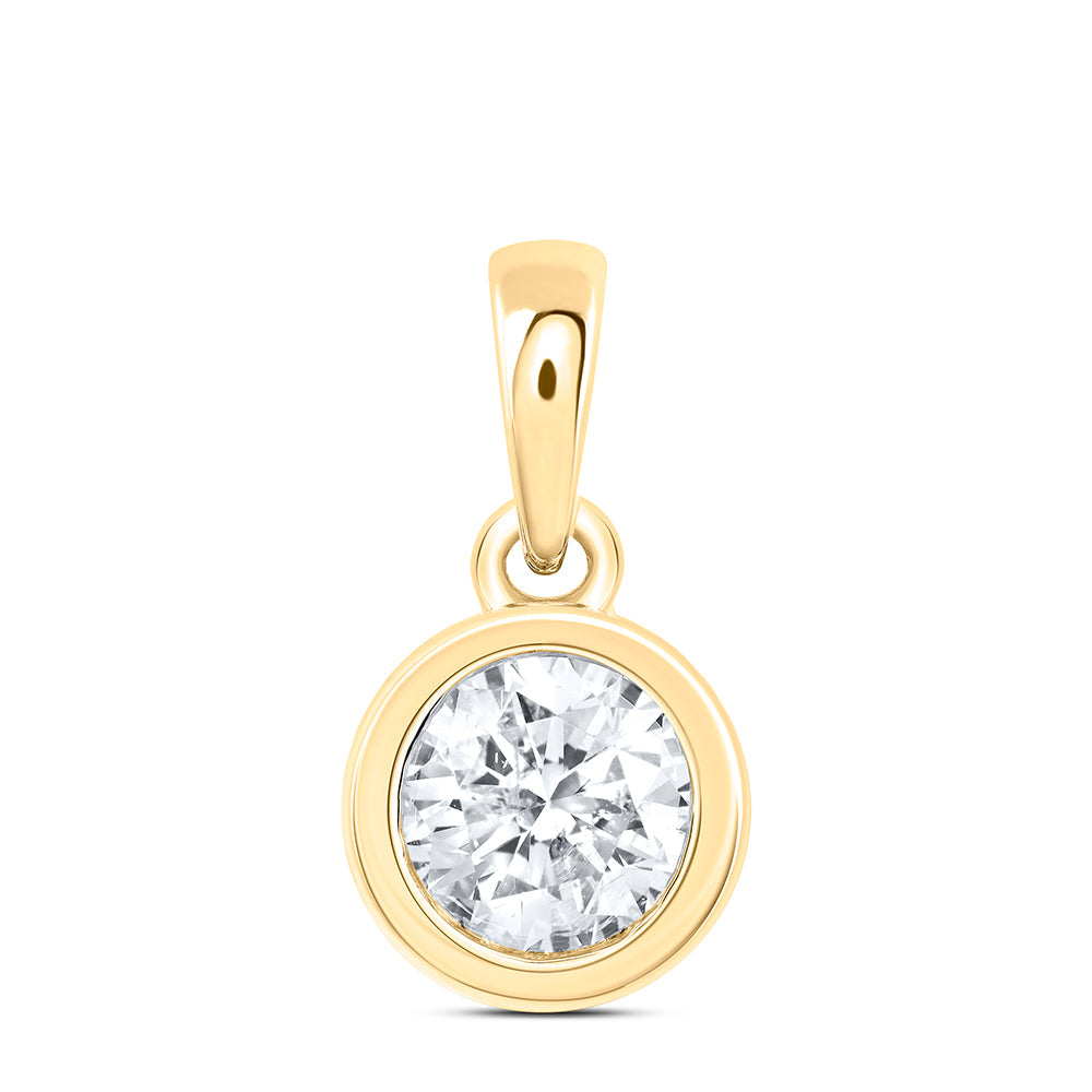 3/4CTW-NAT DIA EXCELLENT STUD SOLITAIRE PENDANT Daisy Joyeria