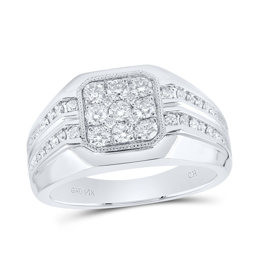 1CTW-NAT DIA CN MENS RING 10 Daisy Joyeria
