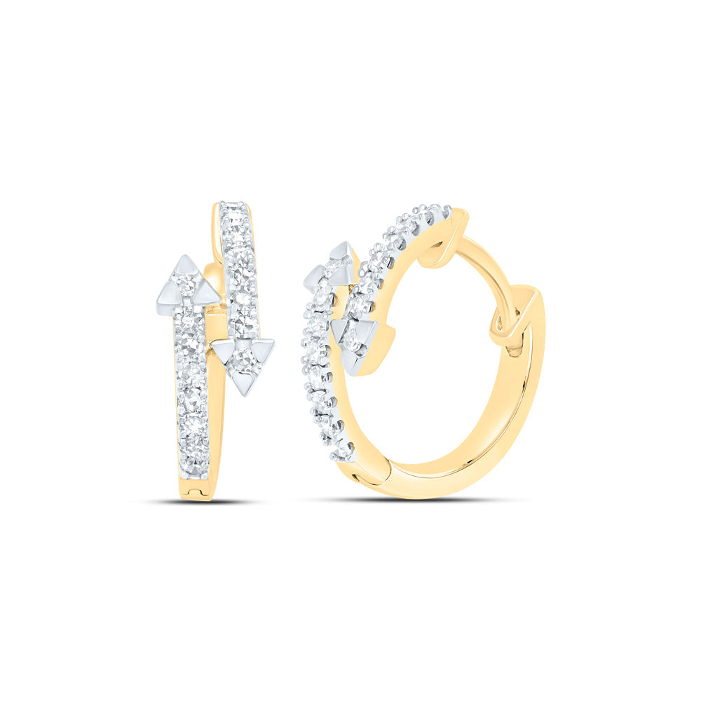 1/4CTW-DIA CN FASHION HOOP EARRING Daisy Joyeria