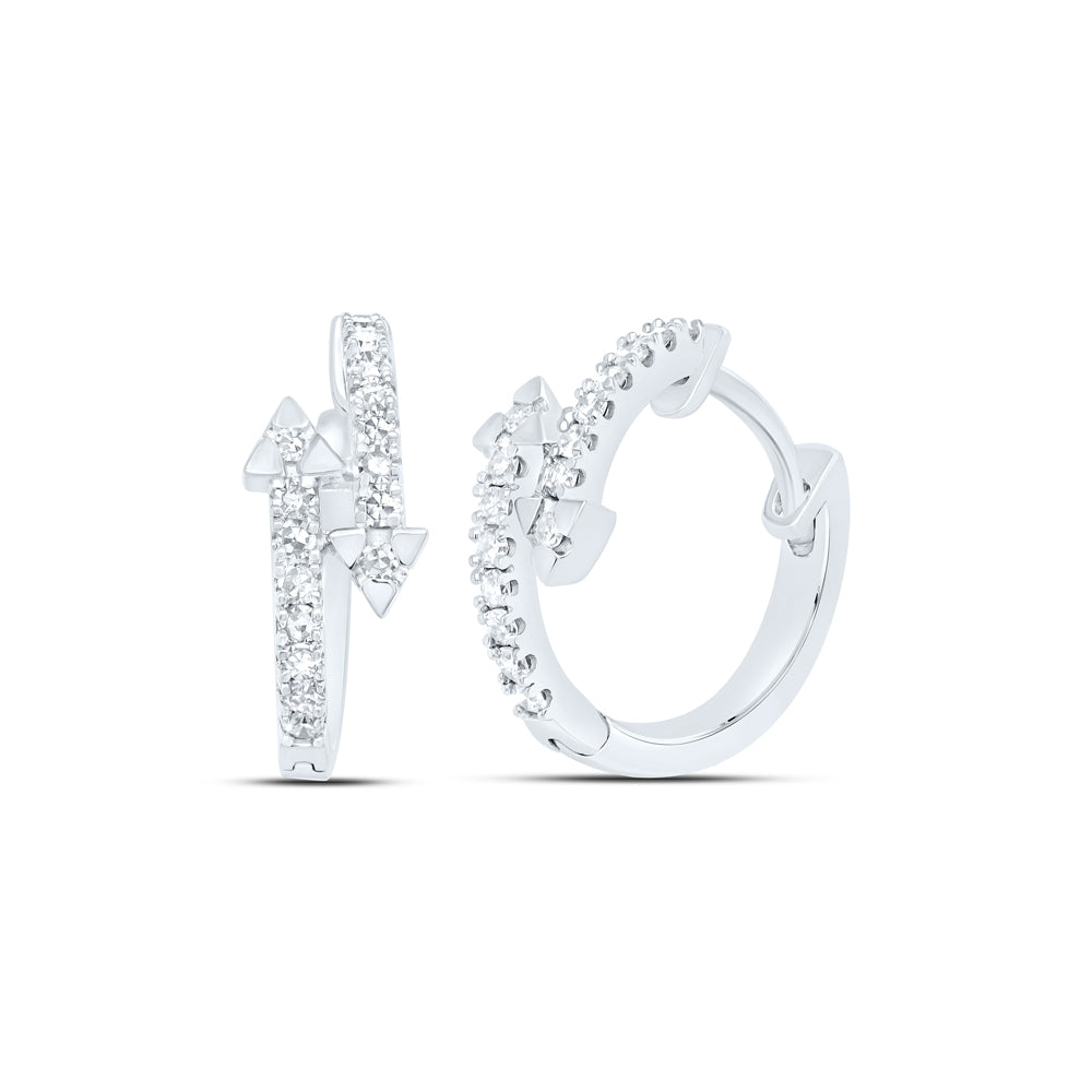 1/4CTW-DIA CN FASHION HOOP EARRING Daisy Joyeria