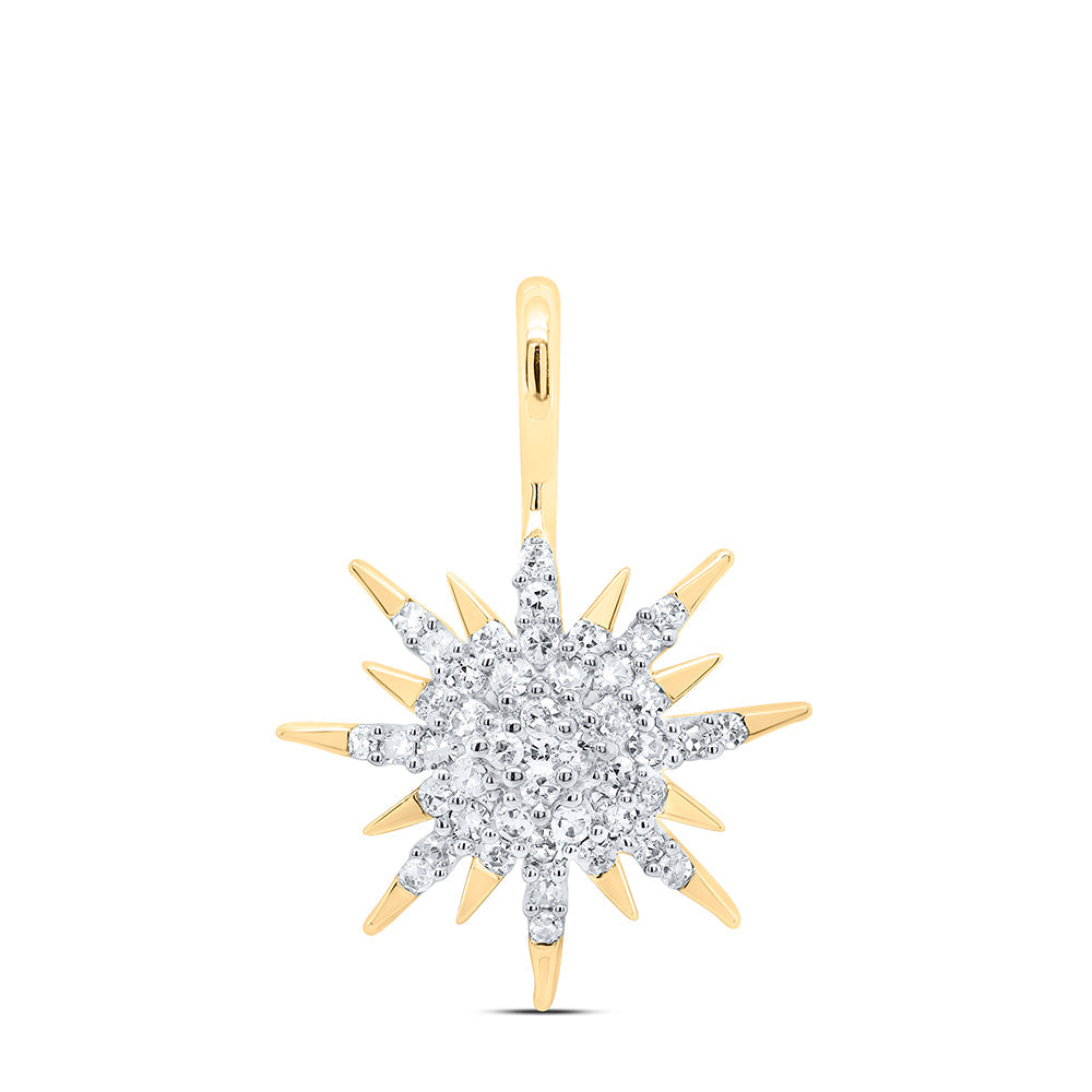 1/6CTW-NAT DIA CN FASHION PENDANT Daisy Joyeria
