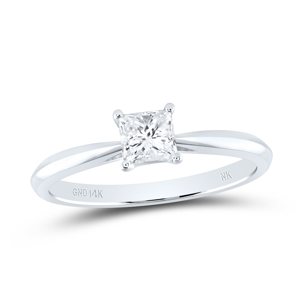 1CT-DIA SI IJ PRINCESS SOLITAIRE RING 7 Daisy Joyeria