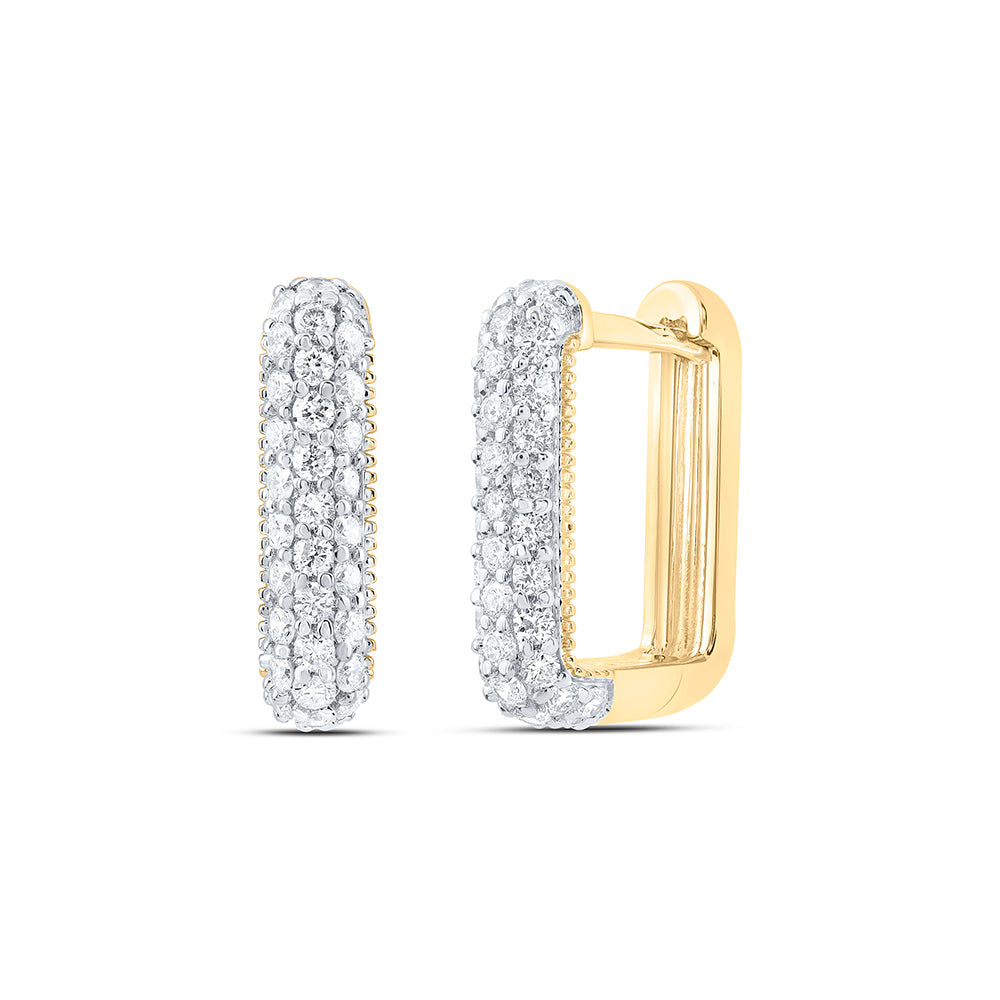 5/8CTW-DIA ANA M FASHION HOOP EARRING Daisy Joyeria