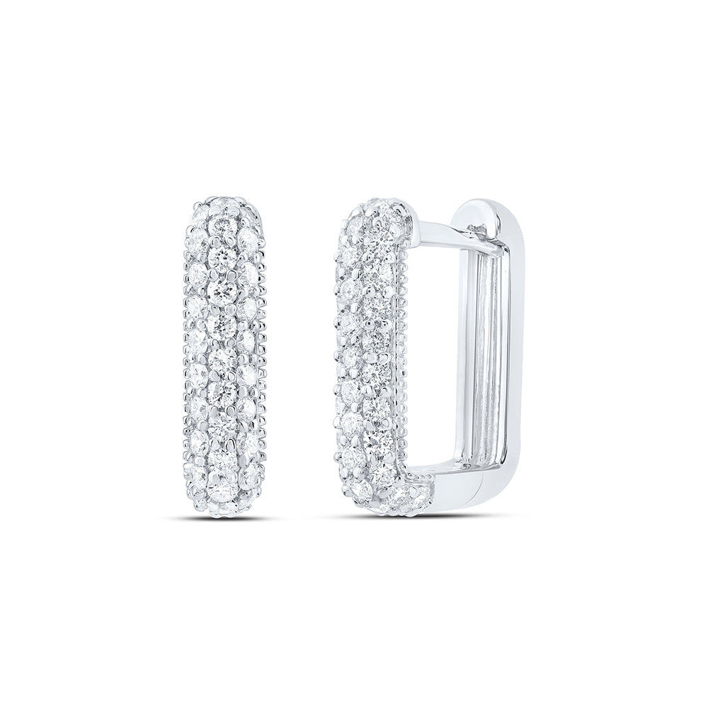 5/8CTW-DIA ANA M FASHION HOOP EARRING Daisy Joyeria