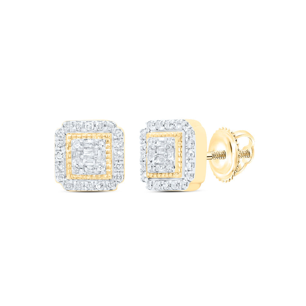 1/5CTW-DIA P1 GIFT SQUARE BAGUETTE EARRING Daisy Joyeria