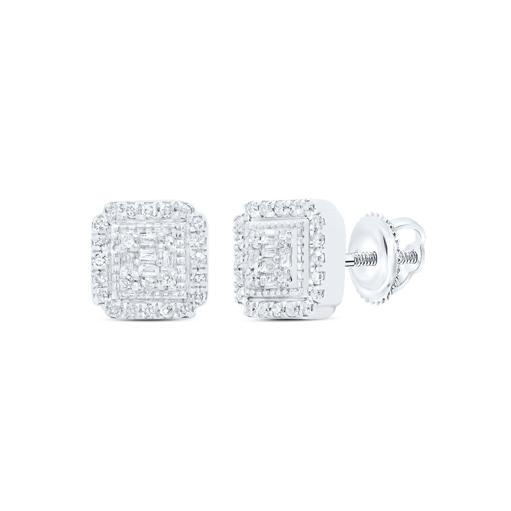 1/5CTW-DIA P1 GIFT SQUARE BAGUETTE EARRING Daisy Joyeria