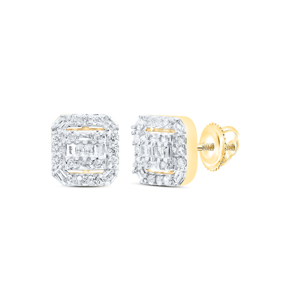 1/2CTW-DIA P1 GIFT CUSHION BAGUETTE EARRING Daisy Joyeria