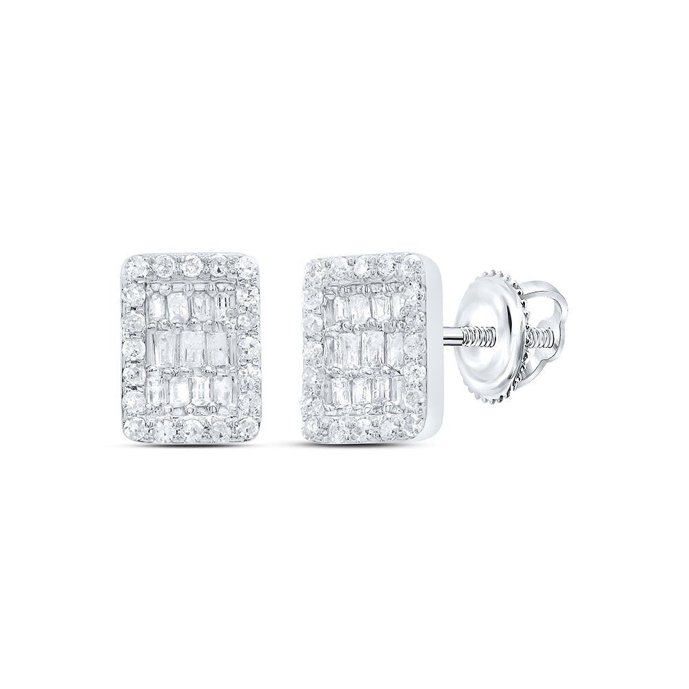 1/3CTW-DIA P1 GIFT EMERALD BAGUETTE EARRING Daisy Joyeria