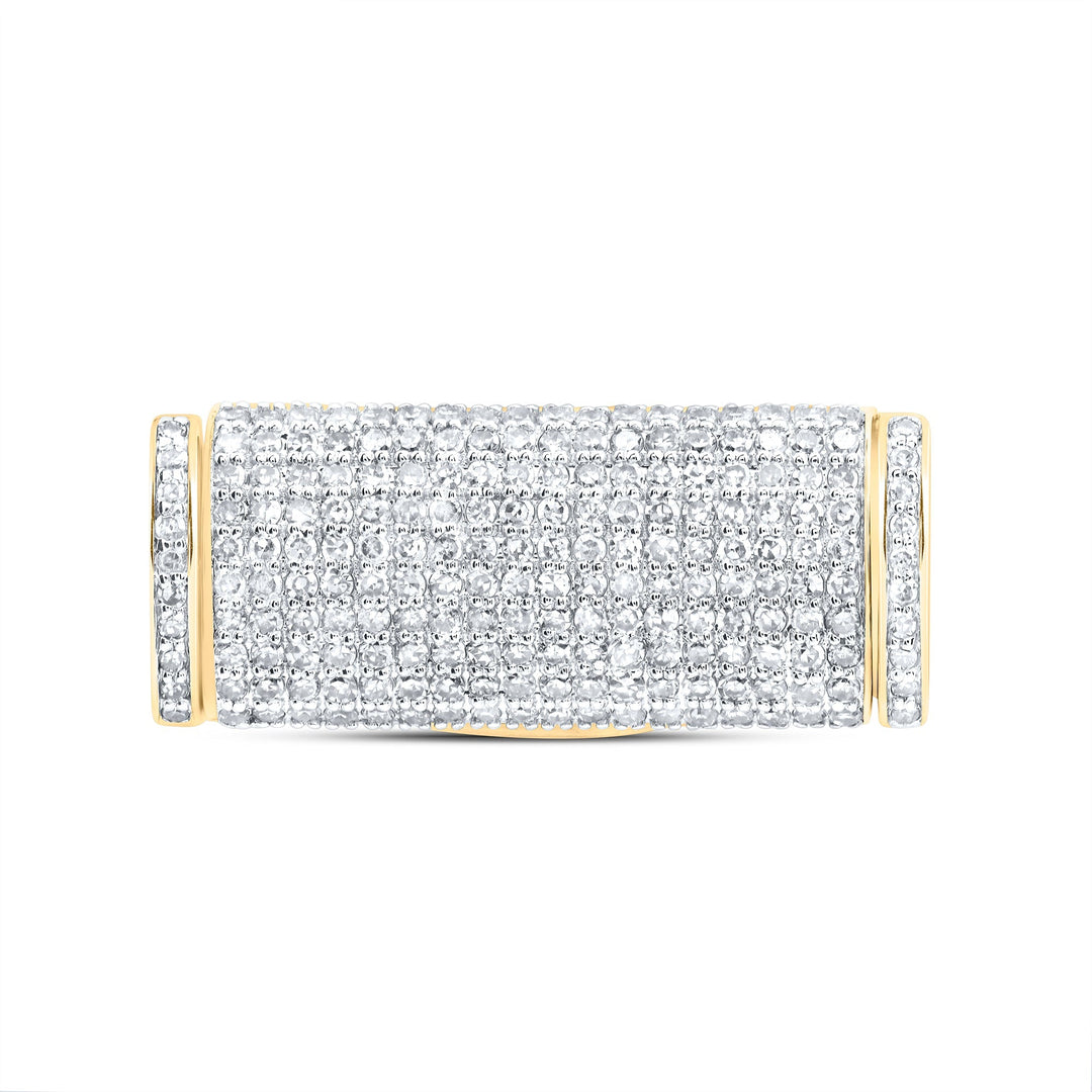 1CTW-DIA NK (12MM) CUBAN LOCK BOX Daisy Joyeria
