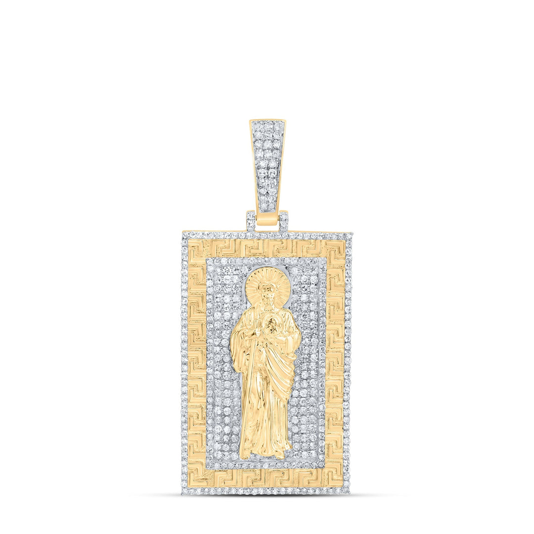 1 1/2CTW-DIA NK ST.JUDE MENS CHARM Daisy Joyeria