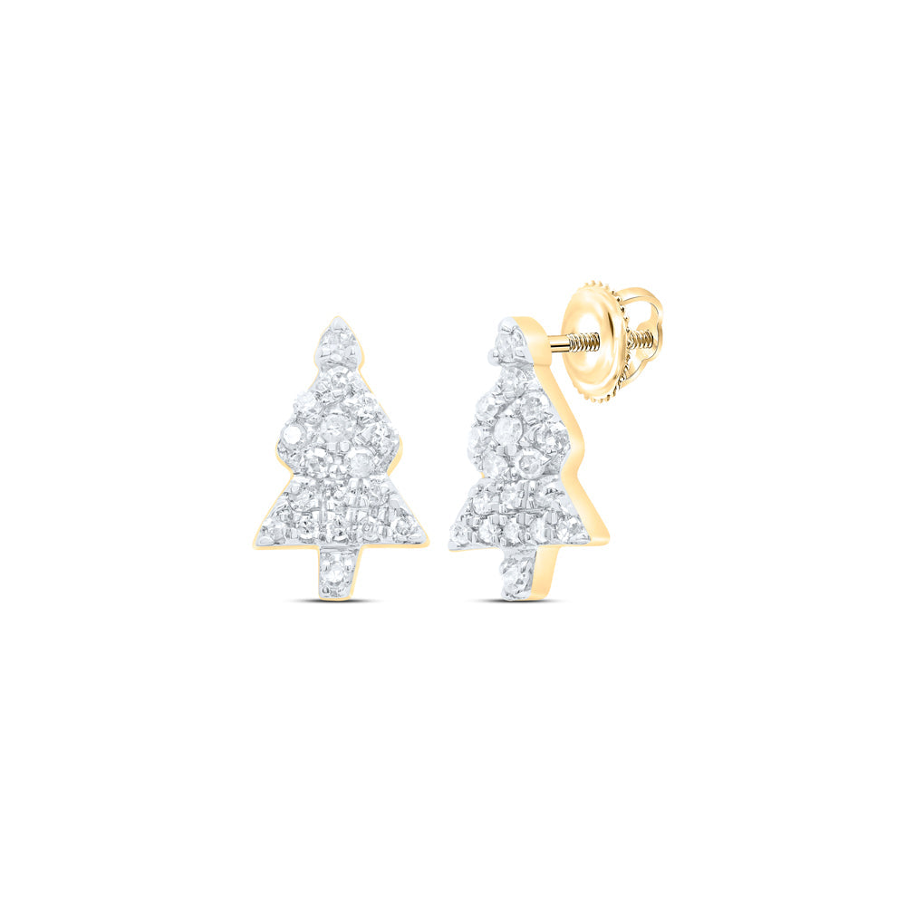 1/6CTW-DIA P1 GIFT EARRING Daisy Joyeria