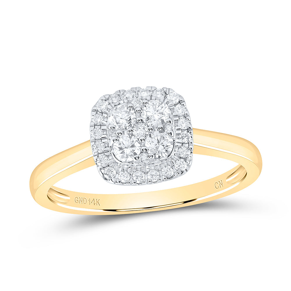 1/3CTW-DIA CN FASHION CUSHION RING 7 Daisy Joyeria