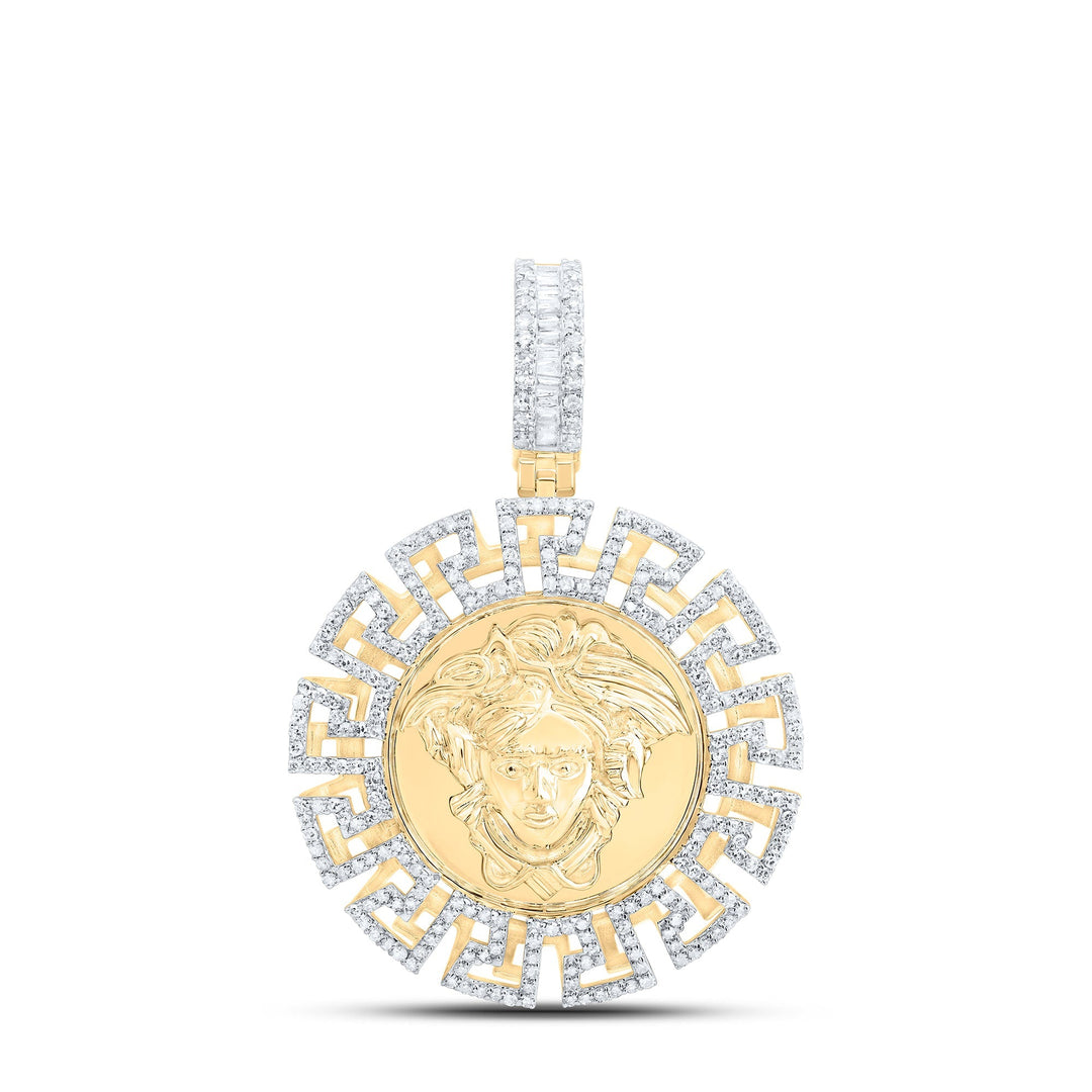 1CTW-DIA NK MEDUSA MENS CHARM Daisy Joyeria