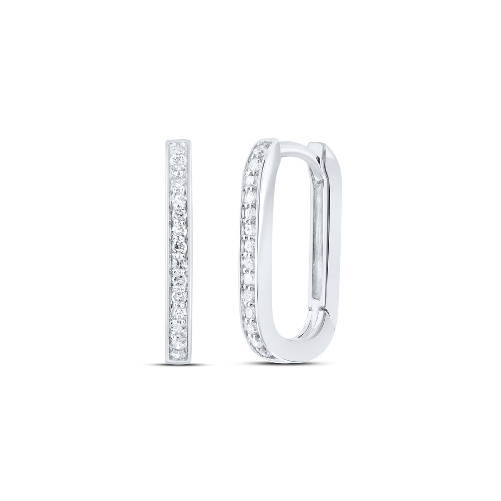1/6CTW-DIA P1 GIFT HOOPS HUGGIES EARRING Daisy Joyeria