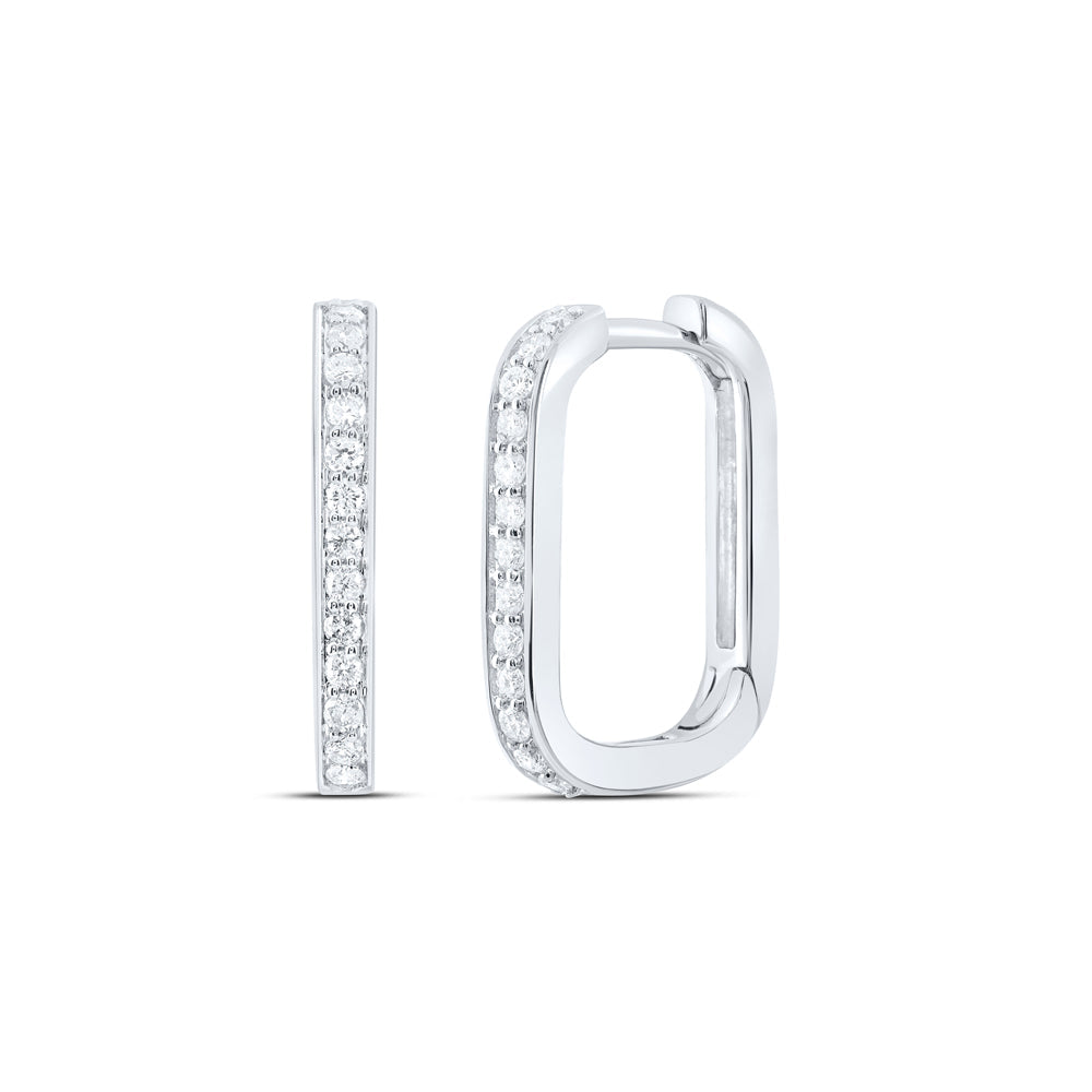 1/4CTW-DIA P1 GIFT HOOPS HUGGIES EARRING Daisy Joyeria