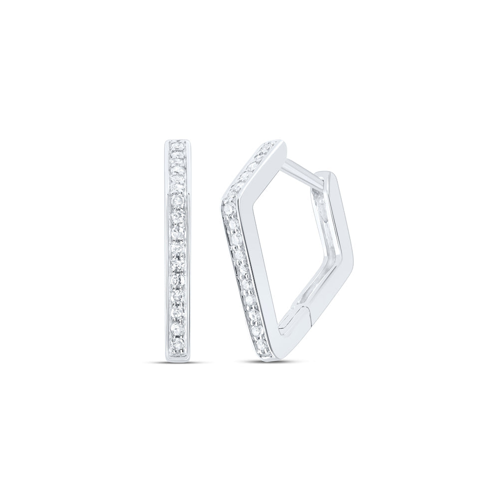 1/6CTW-DIA P1 GIFT HOOPS HUGGIES EARRING Daisy Joyeria