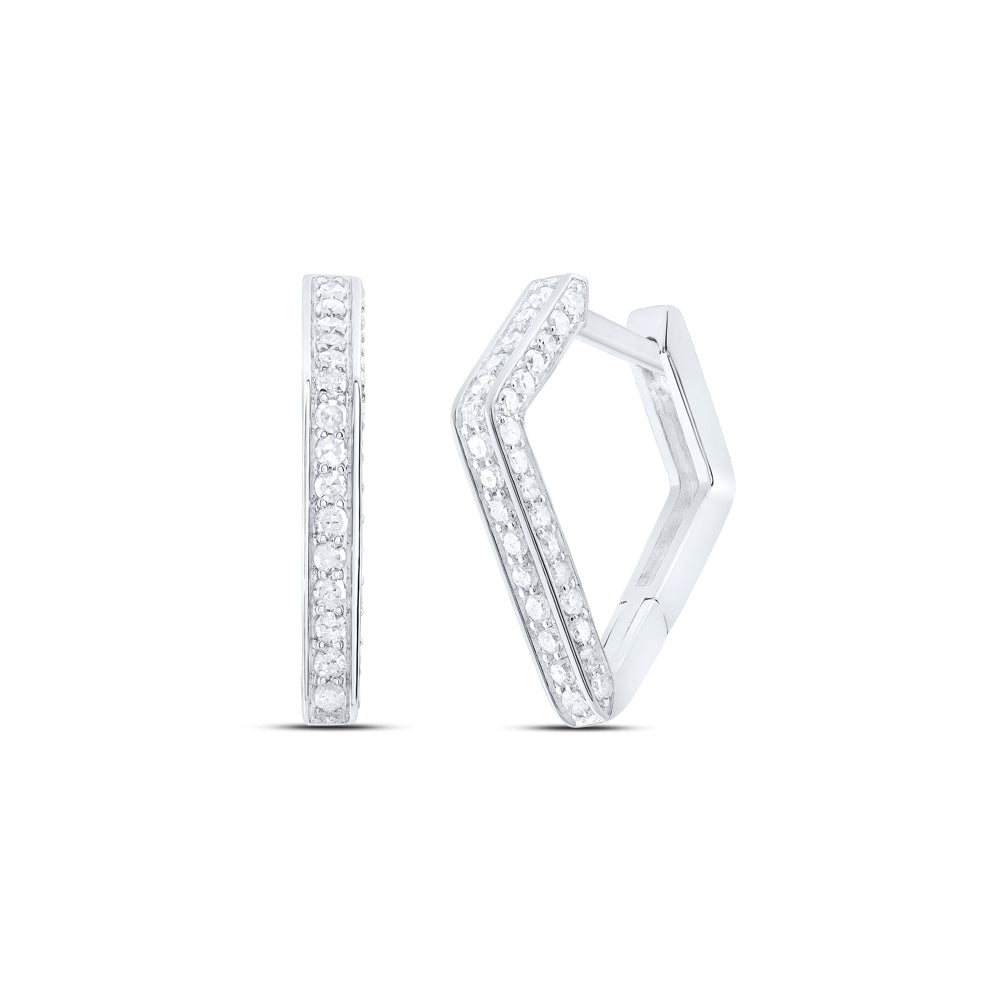 1/3CTW-DIA P1 GIFT HOOPS HUGGIES EARRING Daisy Joyeria