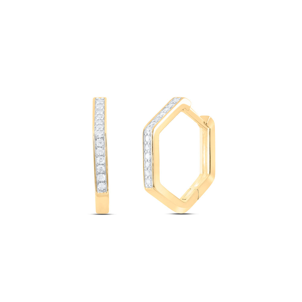 1/5CTW-DIA P1 GIFT HOOPS HUGGIES EARRING Daisy Joyeria