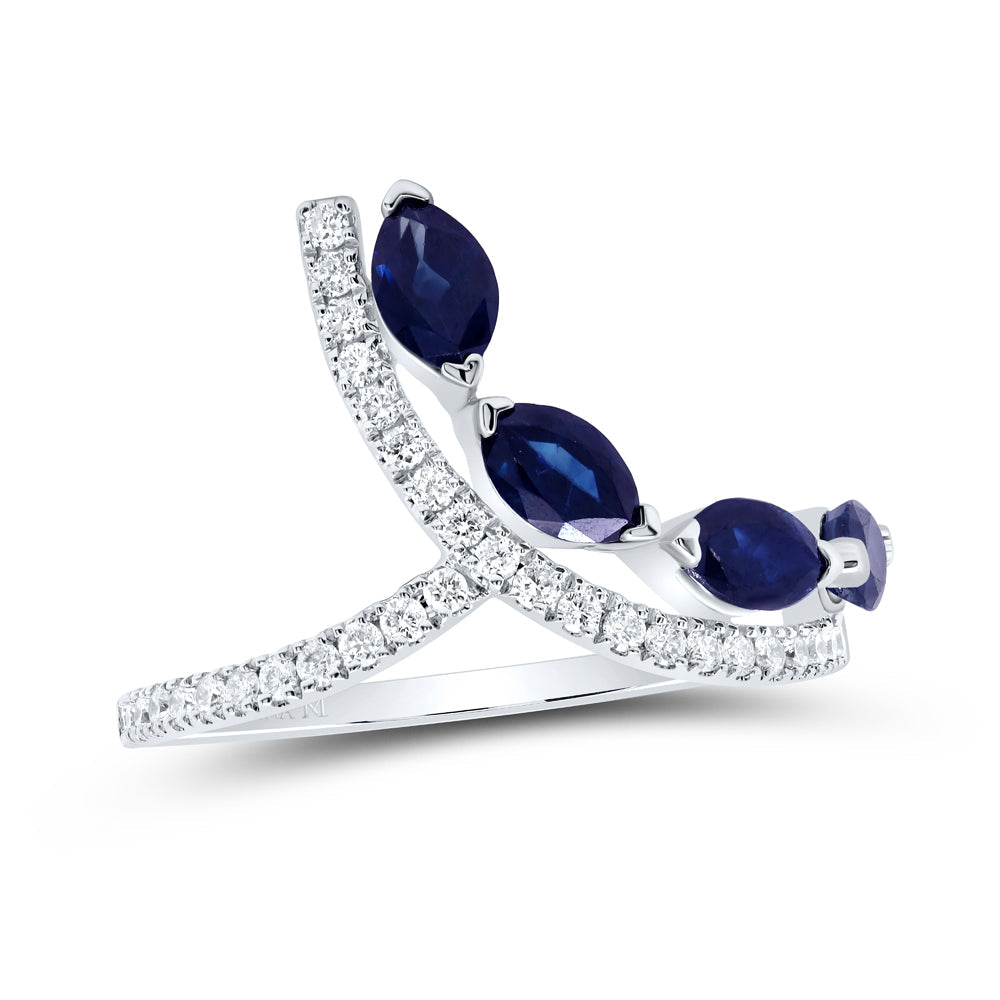 1/4CTW-DIA ANA M 1CTW-MQ-BS NAT GEM FASHION RING 7 Daisy Joyeria