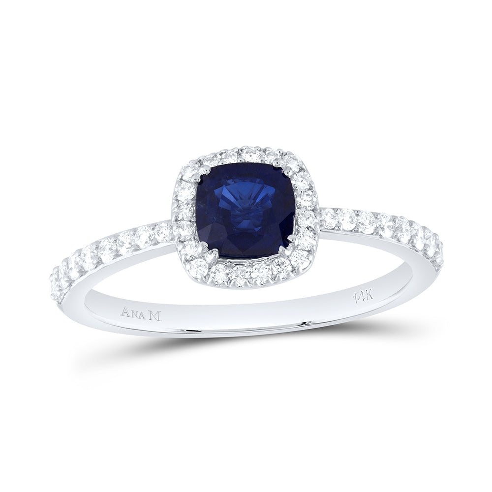 1/4CTW-DIA ANA M 5MM CU-BS NAT GEM CUSHION RING 7 Daisy Joyeria