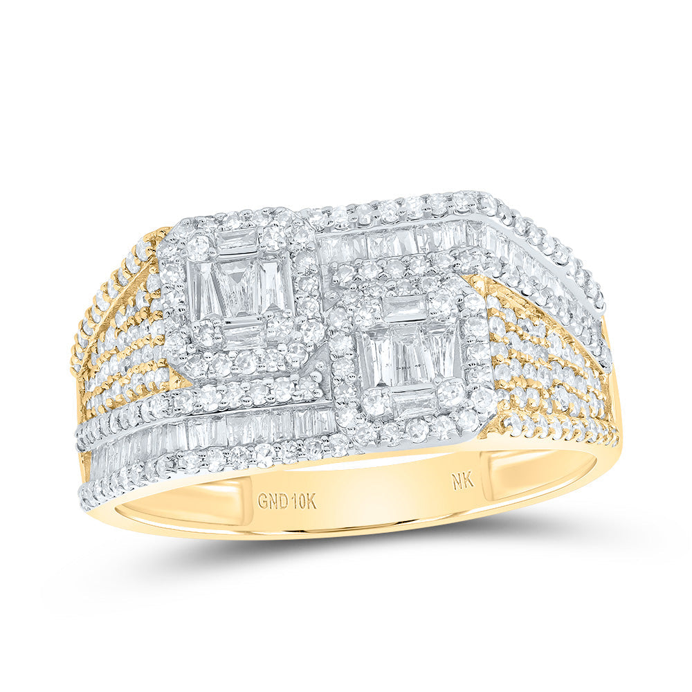 1CTW-NAT DIA NK COMPONENT MENS RING 10 Daisy Joyeria