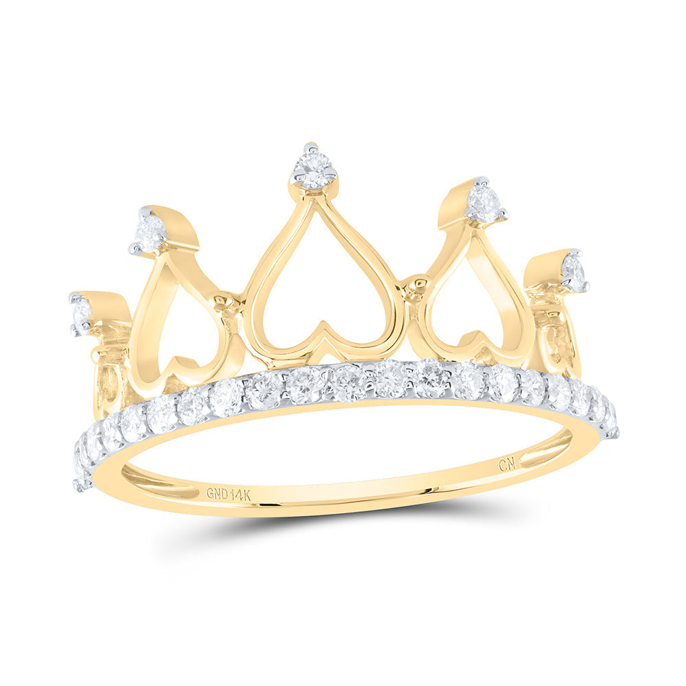 1/3CTW-NAT DIA CN FASHION CROWN RING Daisy Joyeria