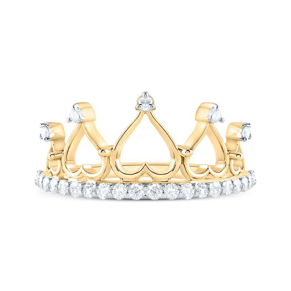 1/3CTW-NAT DIA CN FASHION CROWN RING Daisy Joyeria