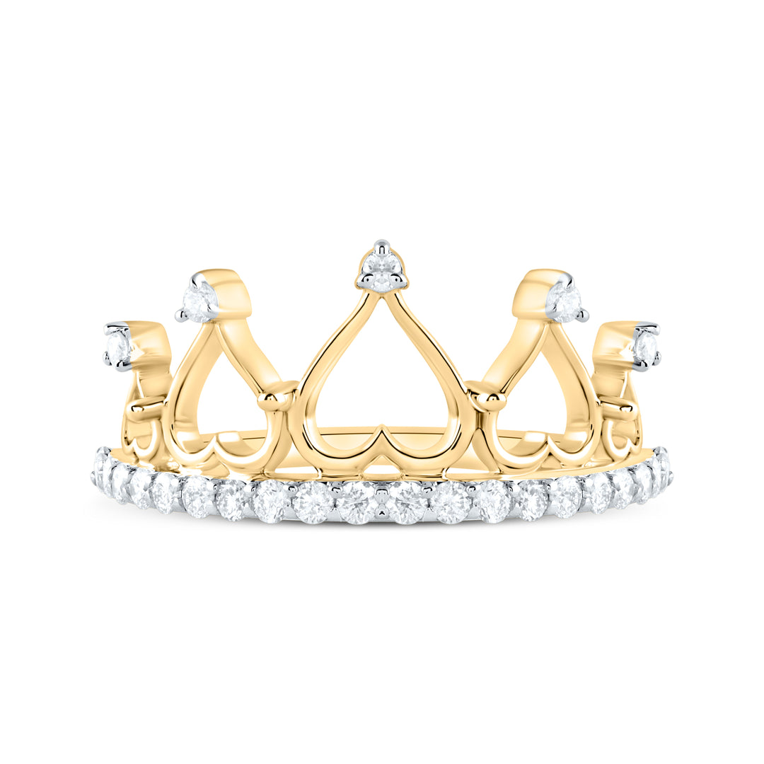 1/3CTW-NAT DIA CN FASHION CROWN RING Daisy Joyeria