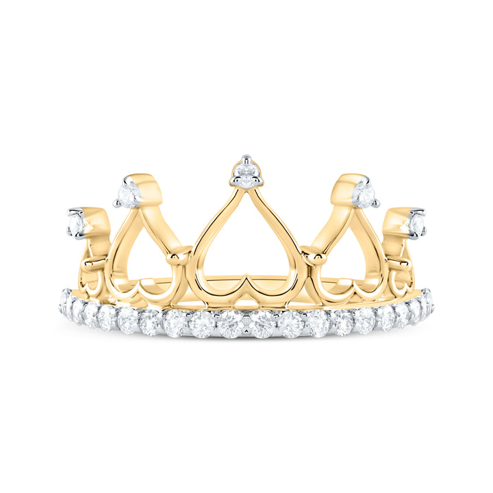 1/3CTW-NAT DIA CN FASHION CROWN RING Daisy Joyeria