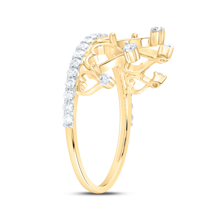 1/3CTW-NAT DIA CN FASHION CROWN RING Daisy Joyeria