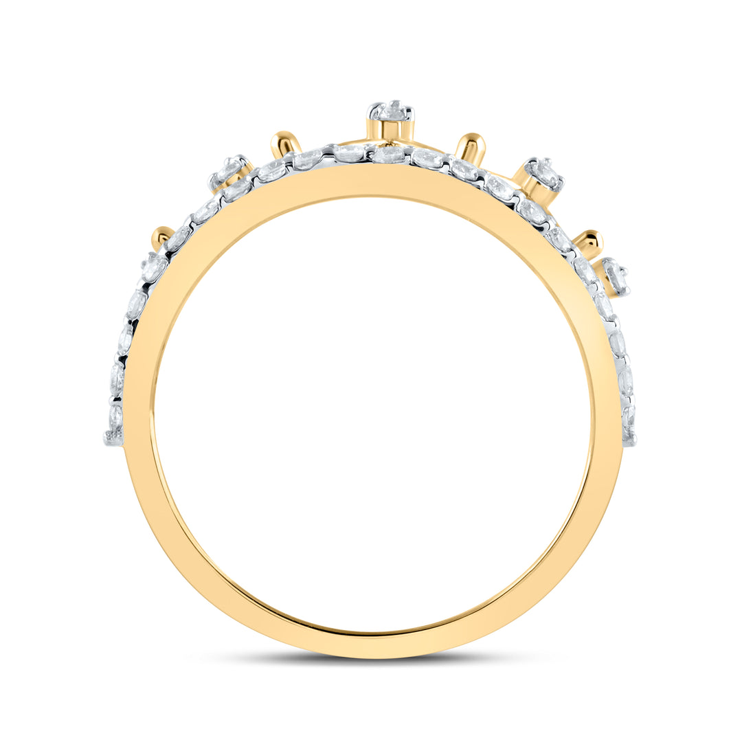1/3CTW-NAT DIA CN FASHION CROWN RING Daisy Joyeria