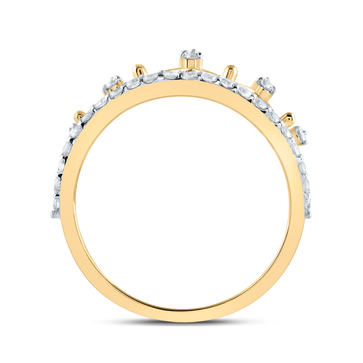 1/3CTW-NAT DIA CN FASHION CROWN RING Daisy Joyeria