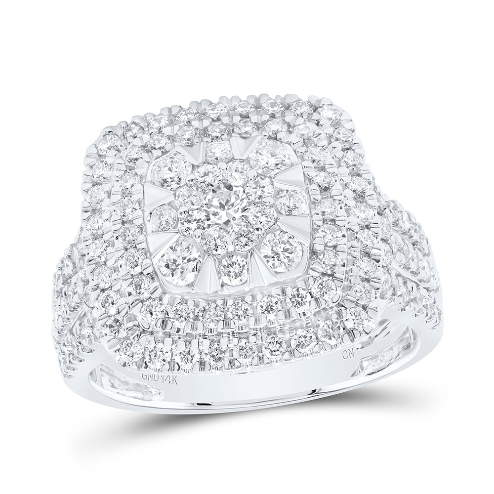 1 1/3CTW-DIA CN CUSHION LADIES RING 7 Daisy Joyeria