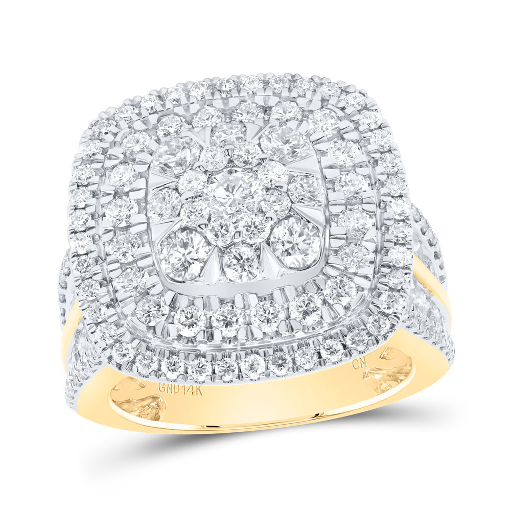 3CTW-DIA CN CUSHION LADIES RING 7 Daisy Joyeria