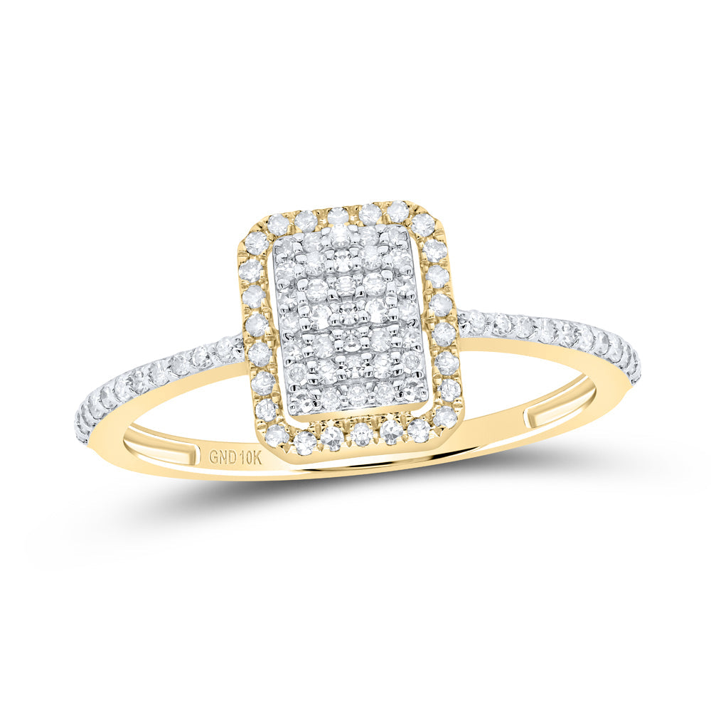 1/4CTW-DIA P1 GIFT EMERALD RING 7 Daisy Joyeria