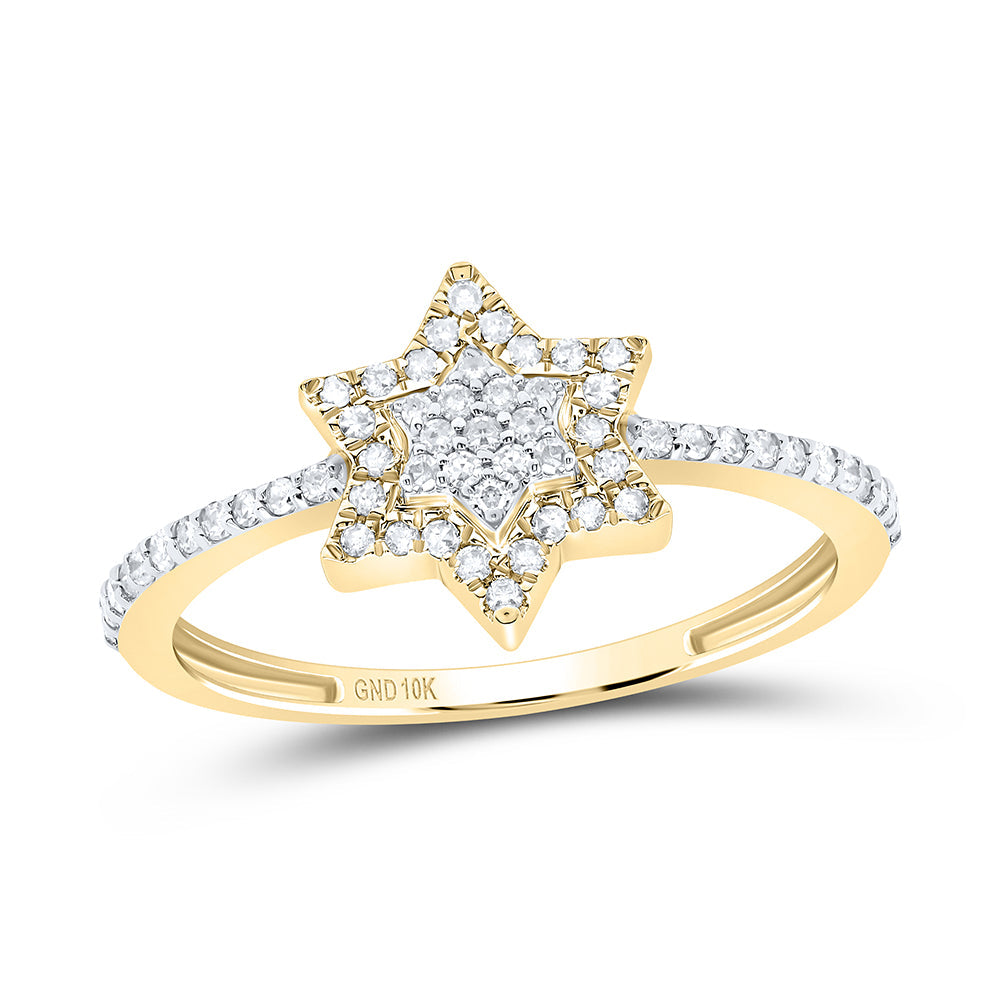 1/5CTW-NAT DIA P1 GIFT STAR RING 7 Daisy Joyeria