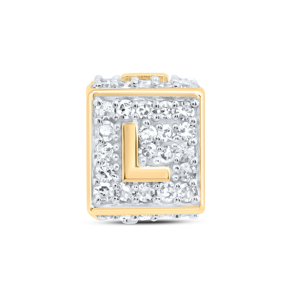 1/3CTW-DIA NK FASHION INITIAL "L" BRACELET BOX Daisy Joyeria
