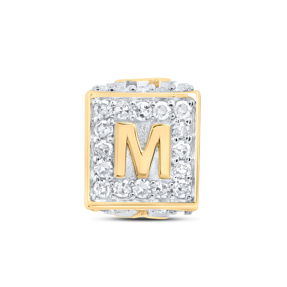 1/4CTW-DIA NK FASHION INITIAL "M" BRACELET BOX Daisy Joyeria