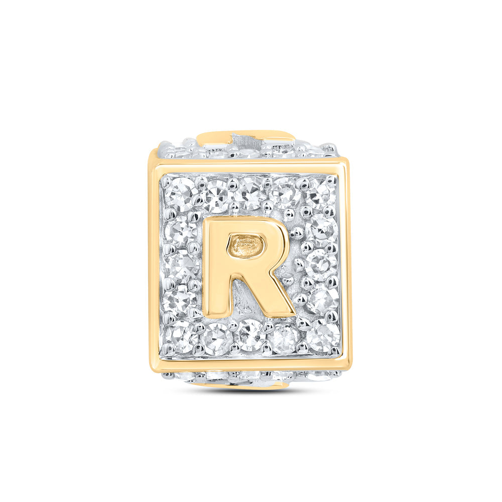 1/4CTW-DIA NK FASHION INITIAL "R" BRACELET BOX Daisy Joyeria